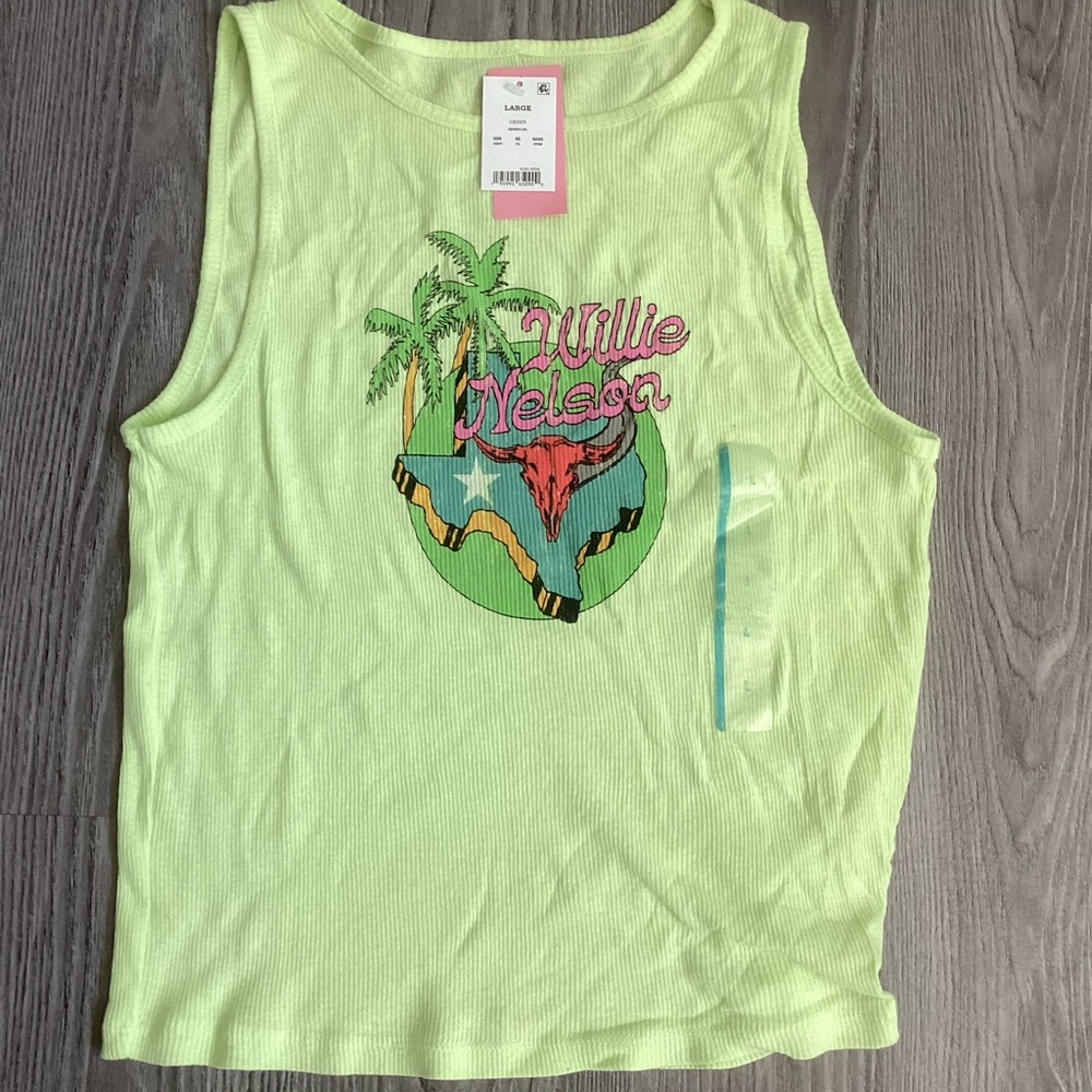 Willie Nelson Ribbed Tank - Picture 2 of 6